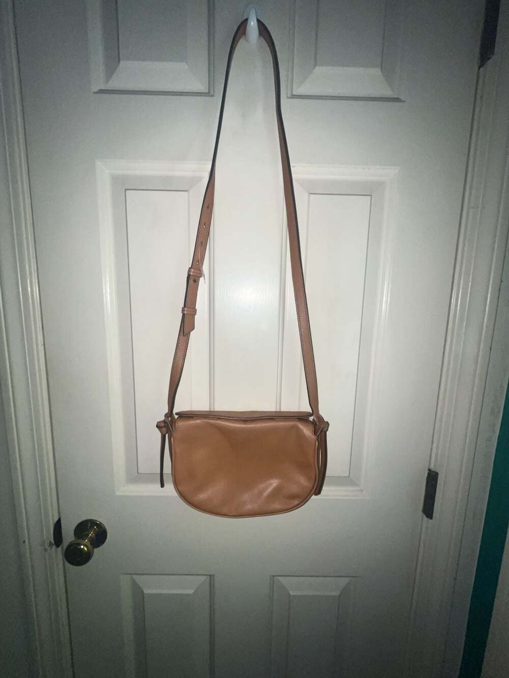 Banana Republic Brown Leather Saddle Crossbody Bag